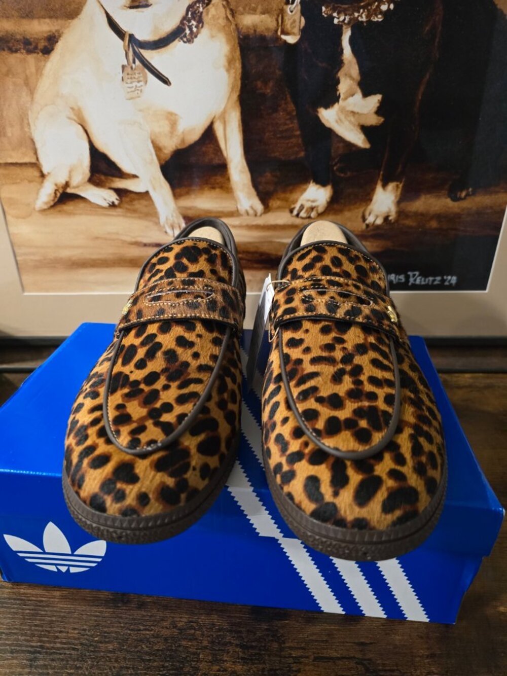 Adidas Originals HANDBALL SPEZIAL LOAFER Tiger Print KJ2526 Mens 10 2026 RARE - Picture 5 of 16
